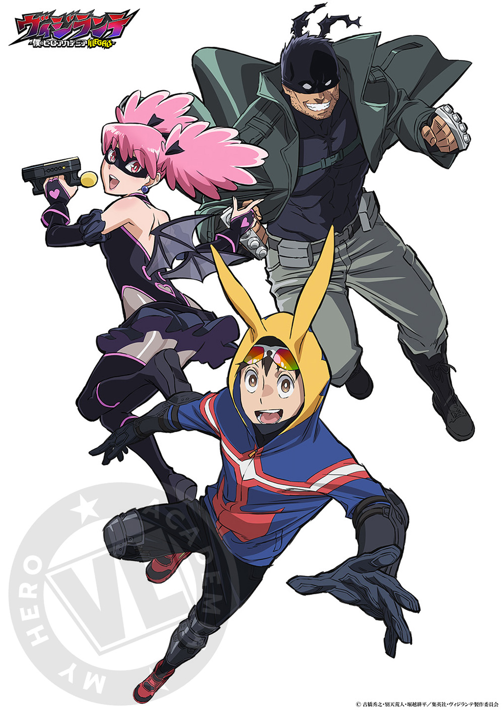 【描き下ろしビジュアル(原画)】灰廻航一、ポップ☆ステップ、ナックルダスター